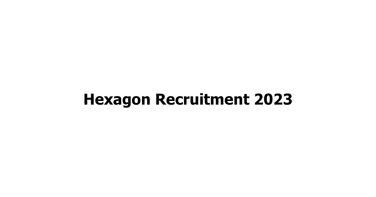 Hexagon Recruitment 2023