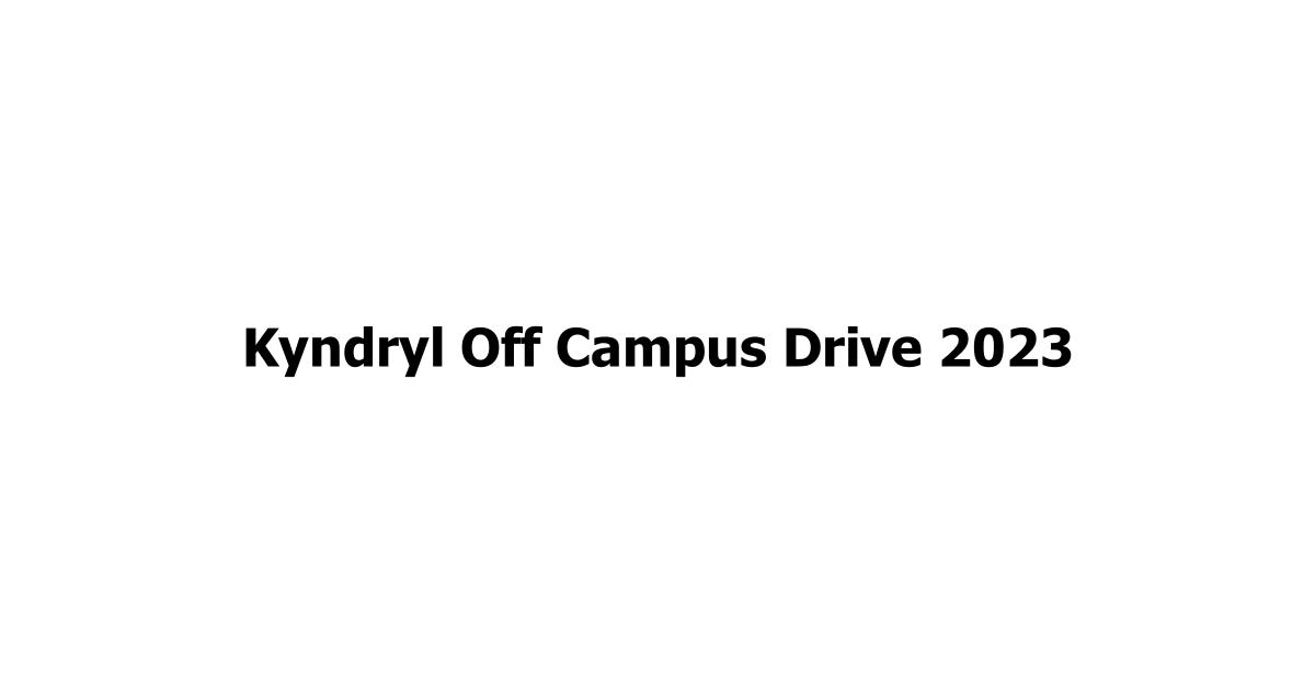 Kyndryl Off Campus Drive 2023