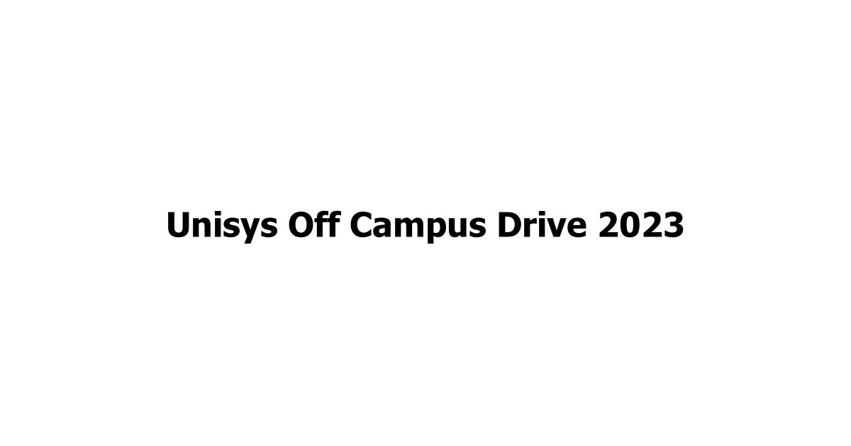 Unisys Off Campus Drive 2023
