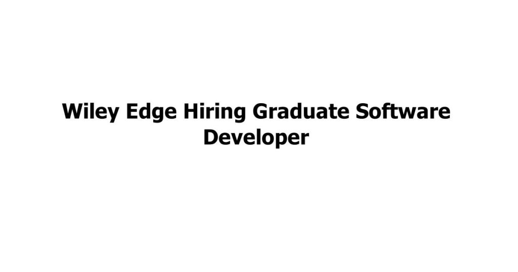 Graduate Software Developer Jobs Sydney